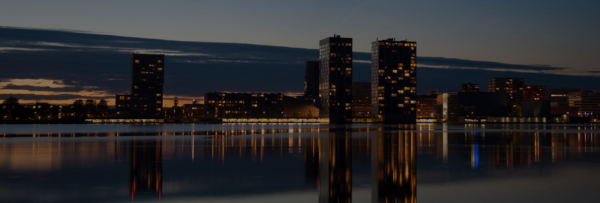 Almere skyline &middot; Merkenbureau Van Asselt